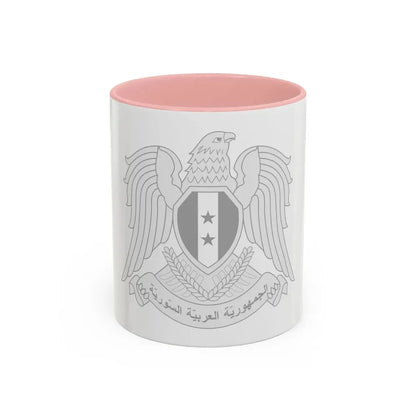 Seal of the President of Syria - Accent Coffee Mug 11oz Pink - Go Mug Yourself