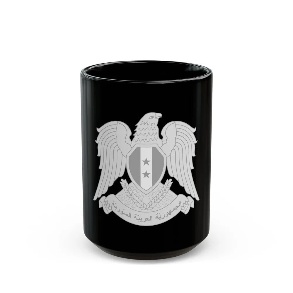 Seal of the President of Syria - Black Coffee Mug-15oz-Go Mug Yourself