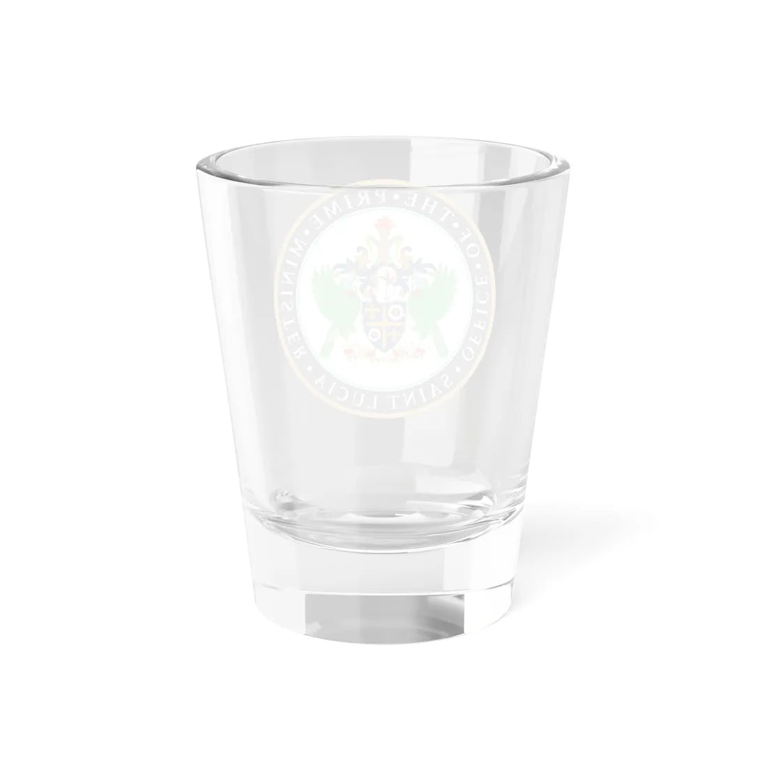Seal of the Prime Minister of Saint Lucia (Saint Lucia) (Coat of Arms) Shot Glass 1.5oz - Go Mug Yourself