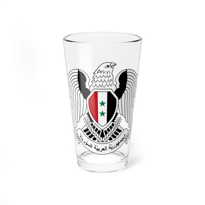 Seal of the Prime Minister of Syria 1980-2024 (Syria) (Coat of Arms) Pint Glass 16oz 16oz - Go Mug Yourself