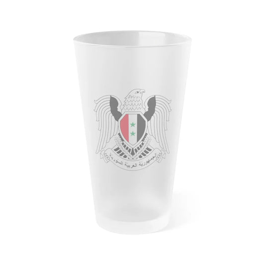 Seal of the Prime Minister of Syria - Frosted Pint Glass 16oz-16oz-Frosted-Go Mug Yourself