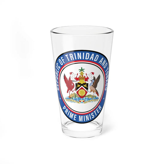 Seal of the Prime Minister Trinidad and Tobago (Trinidad and Tobago) (Coat of Arms) Pint Glass 16oz 16oz - Go Mug Yourself