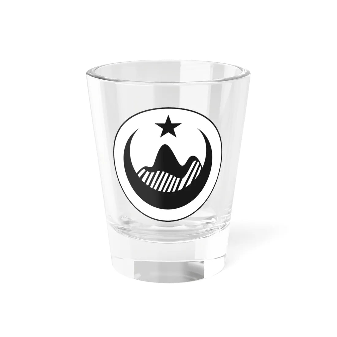 Seal of the Provisional Government of the Algerian Republic (Algeria) (Coat of Arms) Shot Glass 1.5oz 1.5oz - Go Mug Yourself