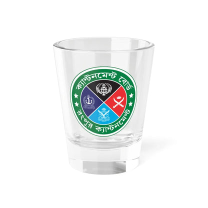 Seal of the Rangpur Cantonment Board (Bangladesh) (Coat of Arms) Shot Glass 1.5oz 1.5oz - Go Mug Yourself