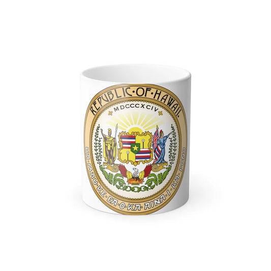 Seal of the Republic of Hawaii - Color Changing Mug 11oz-11oz-Go Mug Yourself