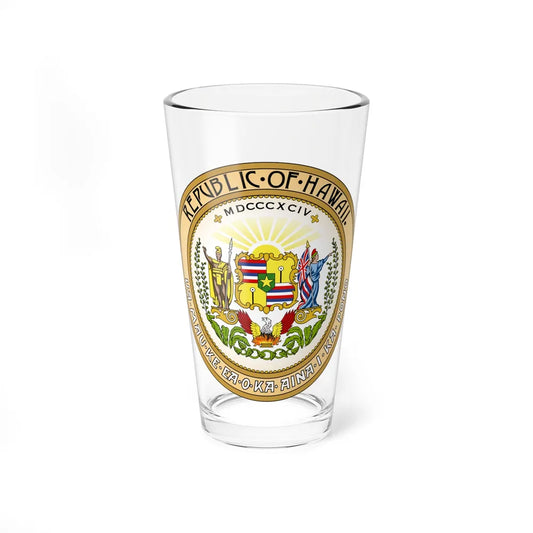 Seal of the Republic of Hawaii - Pint Glass 16oz-16oz-Go Mug Yourself