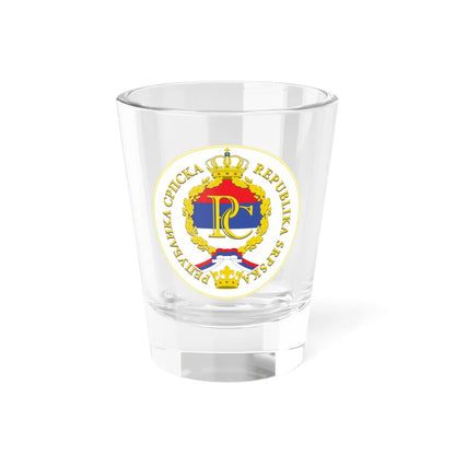 Seal of the Republika Srpska (Bosnia and Herzegovina) (Coat of Arms) Shot Glass 1.5oz 1.5oz - Go Mug Yourself