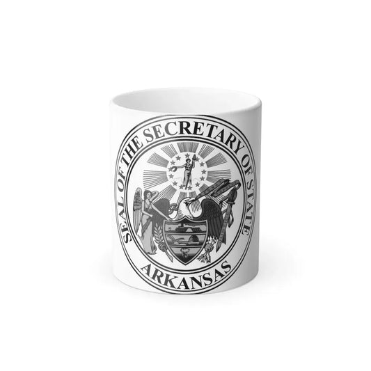 Seal of the Secretary of State of Arkansas - Color Changing Coffee Mug 11oz - Go Mug Yourself