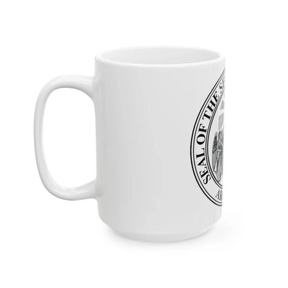 Seal of the Secretary of State of Arkansas - White Coffee Mug-Go Mug Yourself