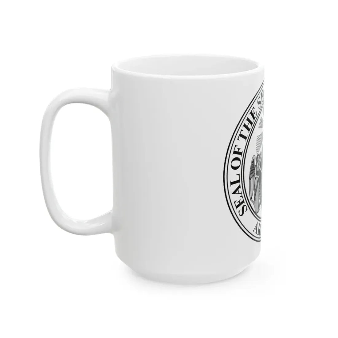 Seal of the Secretary of State of Arkansas - White Coffee Mug - Go Mug Yourself
