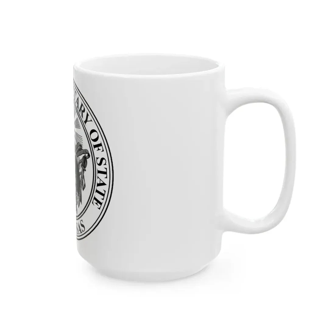 Seal of the Secretary of State of Arkansas - White Coffee Mug - Go Mug Yourself