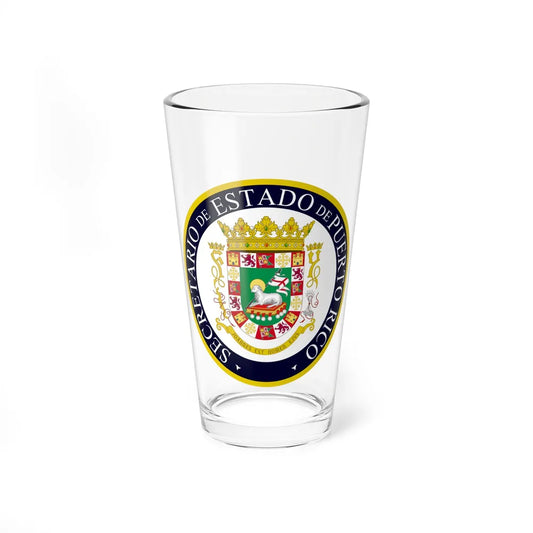 Seal of the Secretary of State of Puerto Rico - Pint Glass 16oz 16oz - Go Mug Yourself
