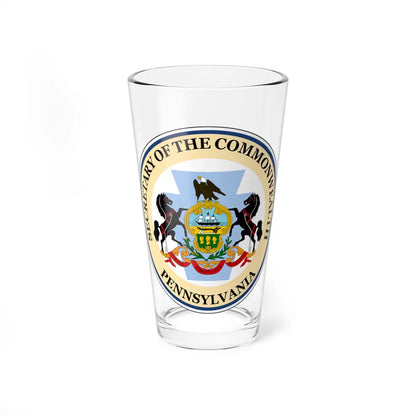 Seal of the Secretary of the Commonwealth of Pennsylvania - Pint Glass 16oz-16oz-Go Mug Yourself