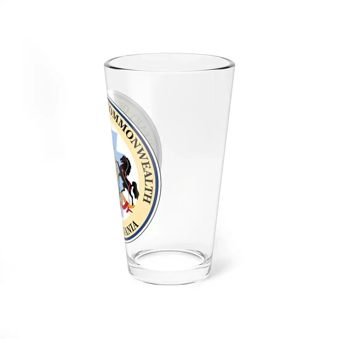 Seal of the Secretary of the Commonwealth of Pennsylvania - Pint Glass 16oz - Go Mug Yourself