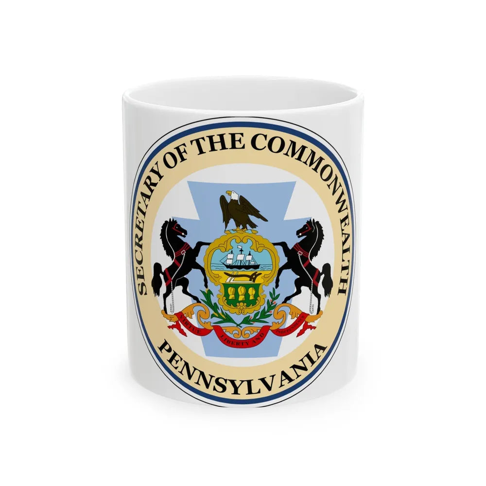 Seal of the Secretary of the Commonwealth of Pennsylvania - White Coffee Mug-11oz-Go Mug Yourself