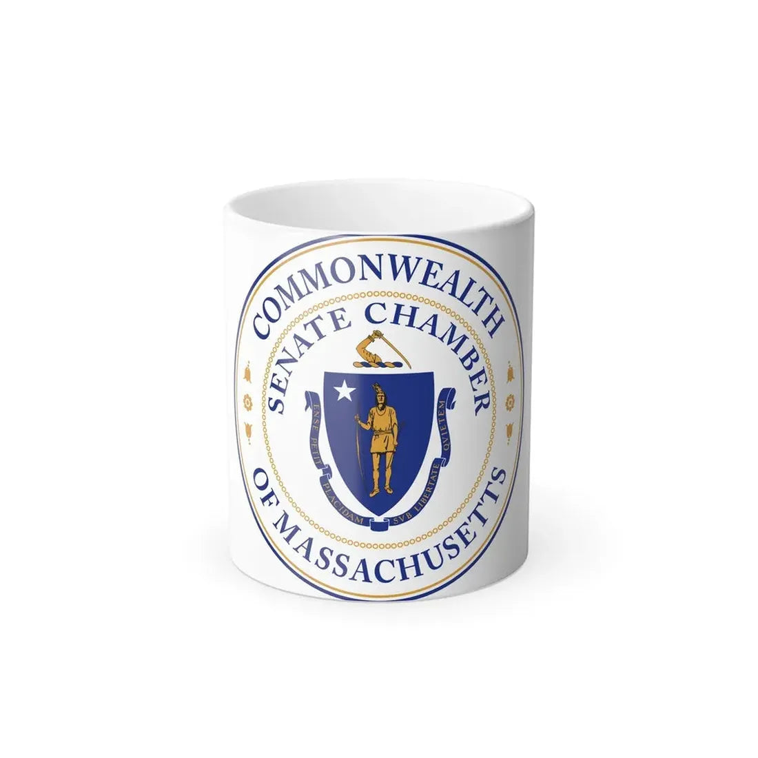 Seal of the Senate of Massachusetts - Color Changing Coffee Mug 11oz - Go Mug Yourself