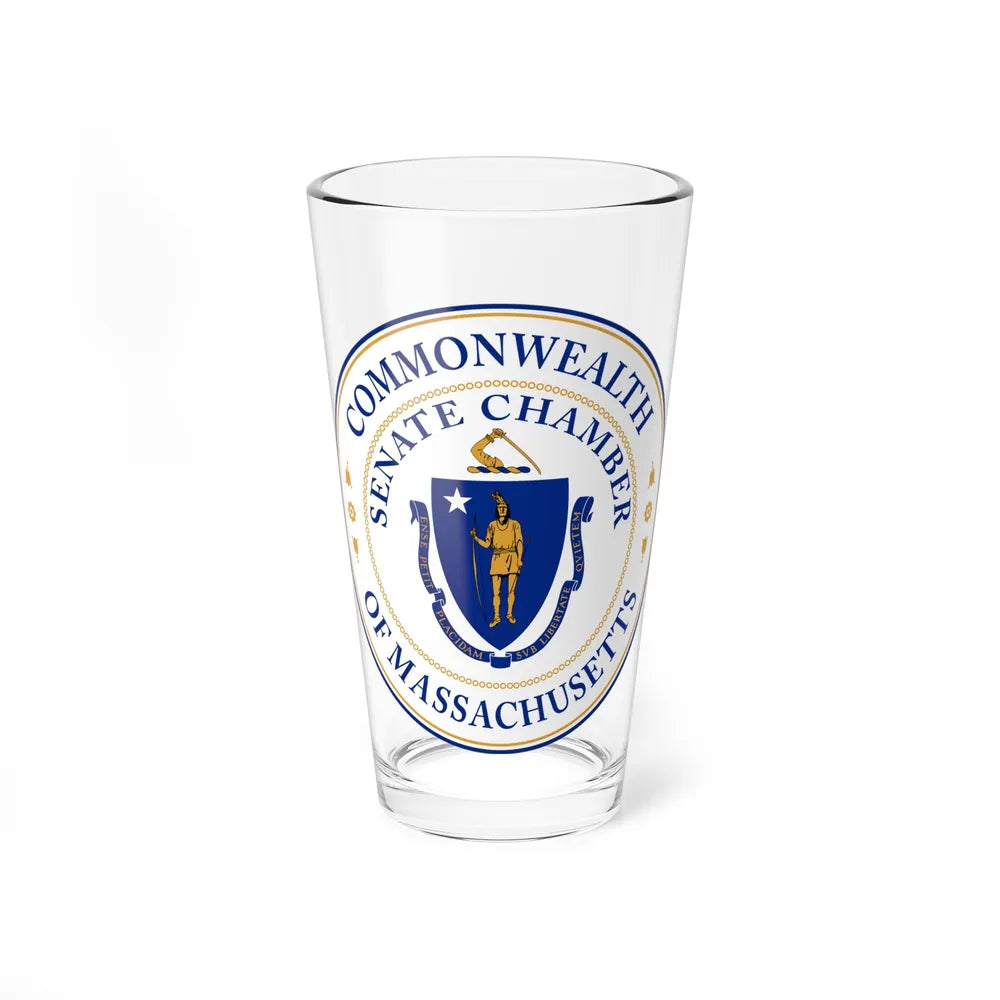 Seal of the Senate of Massachusetts - Pint Glass 16oz-16oz-Go Mug Yourself