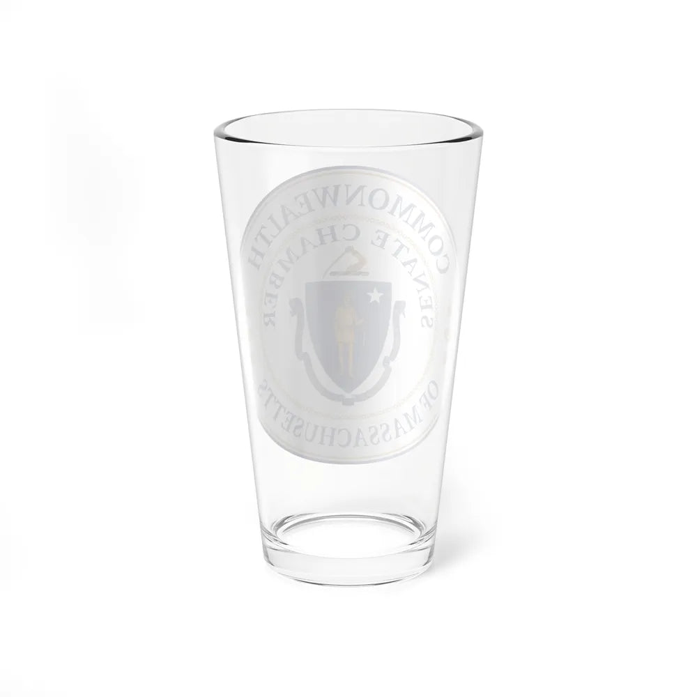 Seal of the Senate of Massachusetts - Pint Glass 16oz-Go Mug Yourself