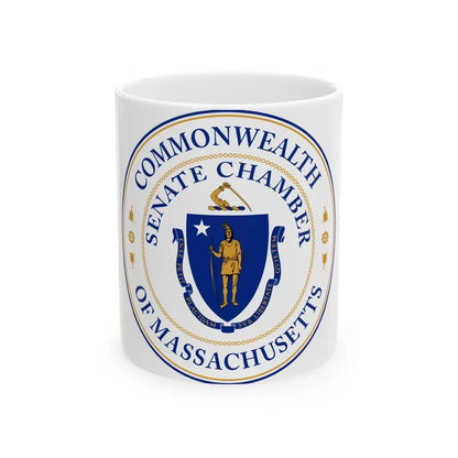 Seal of the Senate of Massachusetts - White Coffee Mug 11oz - Go Mug Yourself