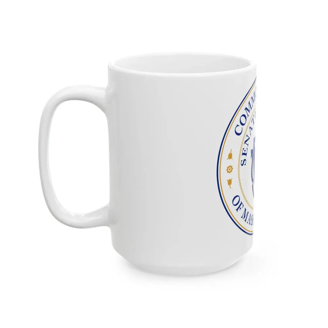 Seal of the Senate of Massachusetts - White Coffee Mug - Go Mug Yourself