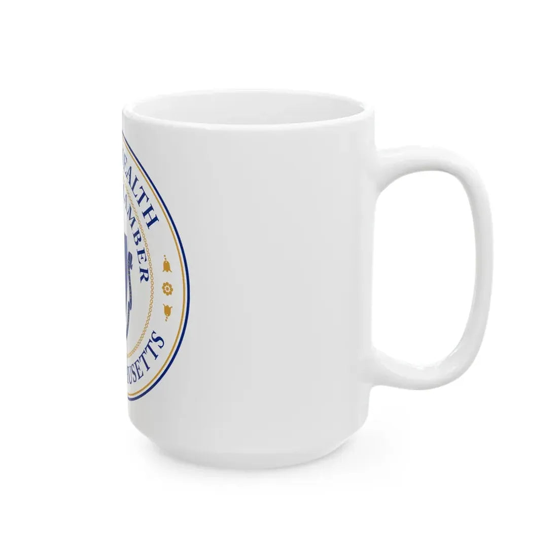 Seal of the Senate of Massachusetts - White Coffee Mug - Go Mug Yourself
