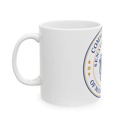Seal of the Senate of Massachusetts - White Coffee Mug - Go Mug Yourself