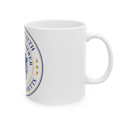 Seal of the Senate of Massachusetts - White Coffee Mug-Go Mug Yourself