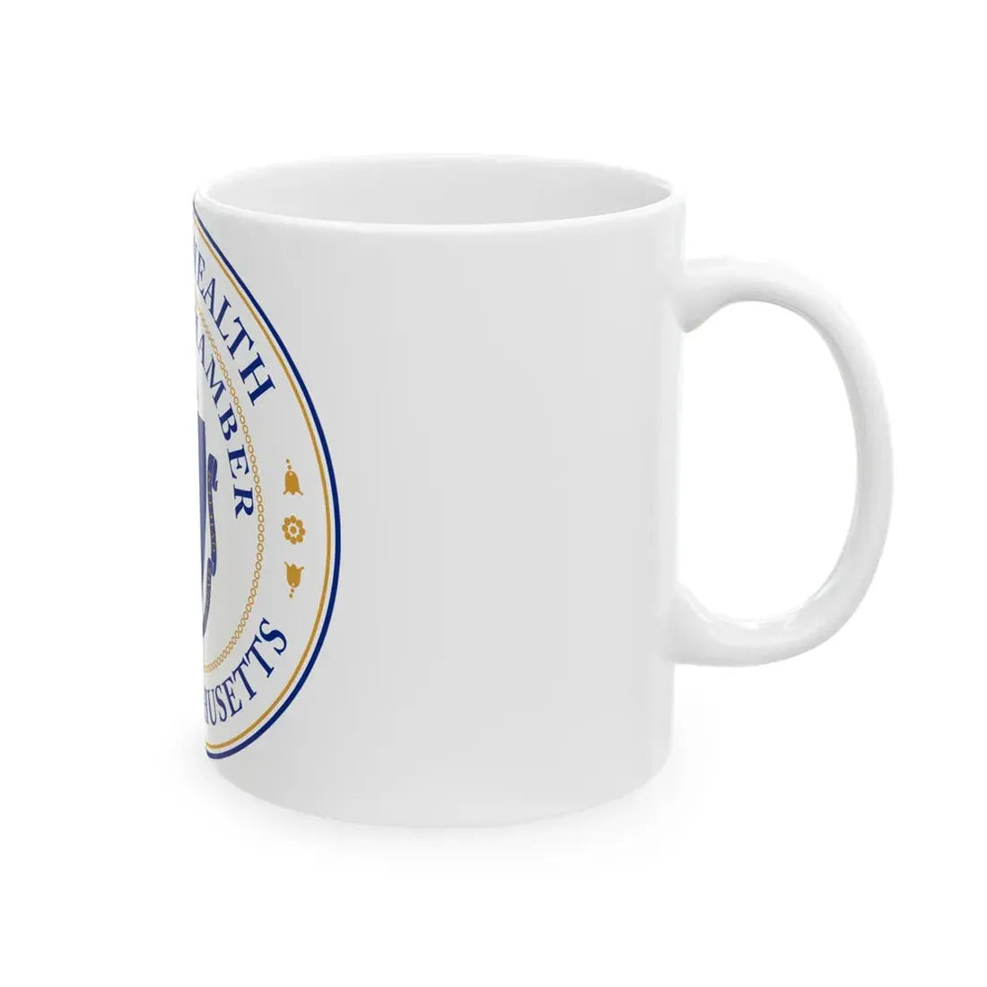 Seal of the Senate of Massachusetts - White Coffee Mug - Go Mug Yourself
