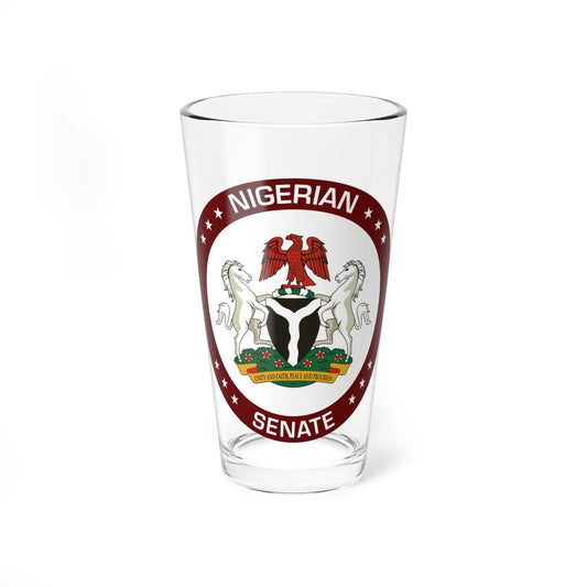 Seal of the Senate of Nigeria (Niger) (Coat of Arms) Pint Glass 16oz 16oz - Go Mug Yourself