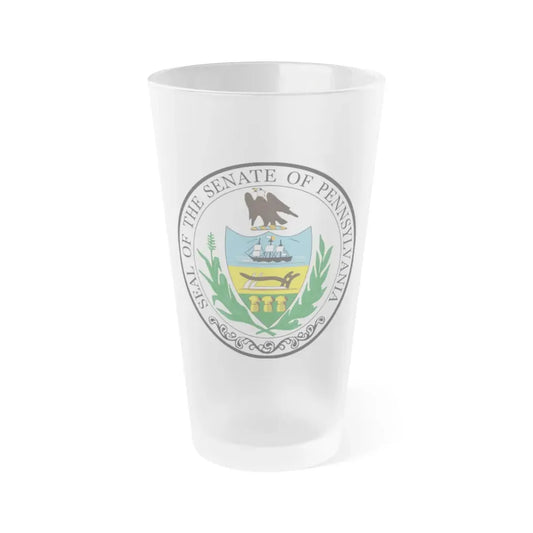 Seal of the Senate of Pennsylvania - Frosted Pint Glass 16oz 16oz Frosted - Go Mug Yourself