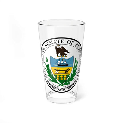 Seal of the Senate of Pennsylvania - Pint Glass 16oz-16oz-Go Mug Yourself