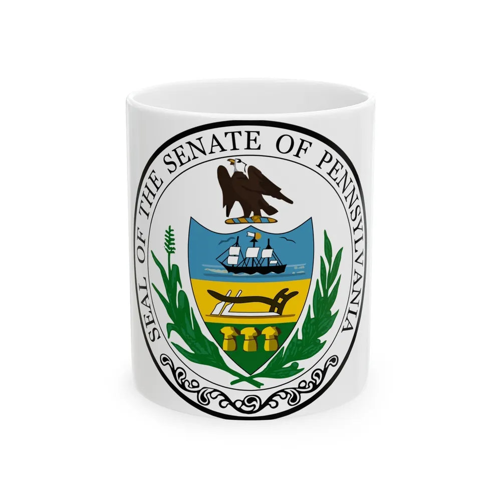 Seal of the Senate of Pennsylvania - White Coffee Mug-11oz-Go Mug Yourself