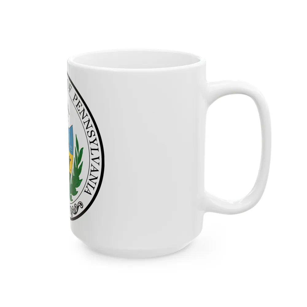 Seal of the Senate of Pennsylvania - White Coffee Mug-Go Mug Yourself