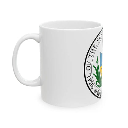 Seal of the Senate of Pennsylvania - White Coffee Mug-Go Mug Yourself