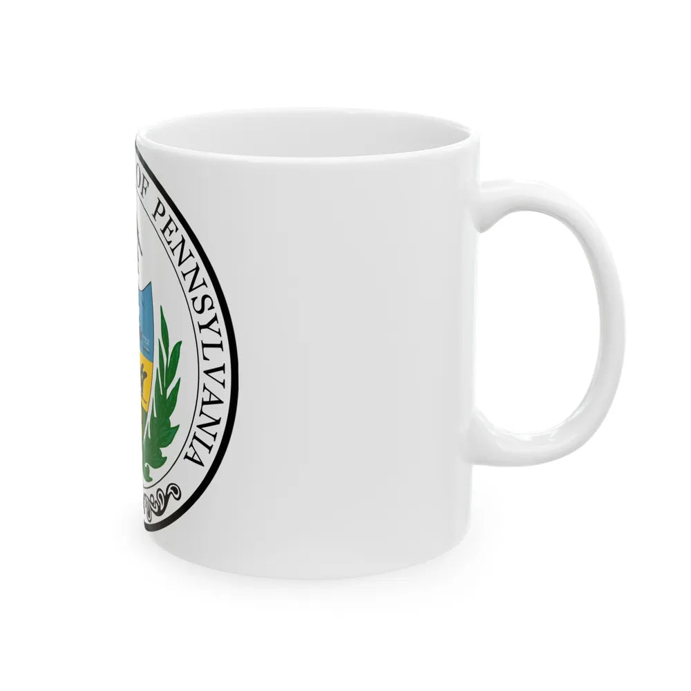 Seal of the Senate of Pennsylvania - White Coffee Mug-Go Mug Yourself