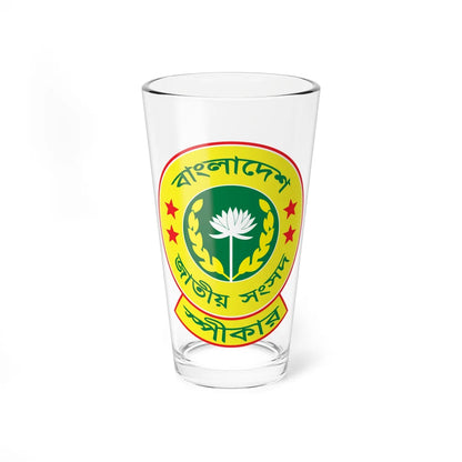 Seal of the Speaker of the Jatiya Sangsad (Bangladesh) (Coat of Arms) Pint Glass 16oz 16oz - Go Mug Yourself