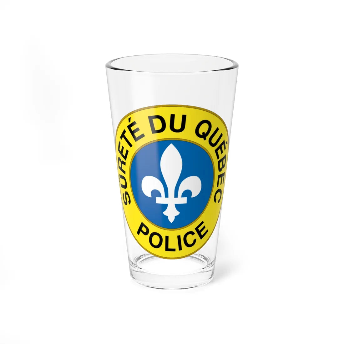 Seal of the Sûreté du Québec (Canada) (Coat of Arms) Pint Glass 16oz 16oz - Go Mug Yourself