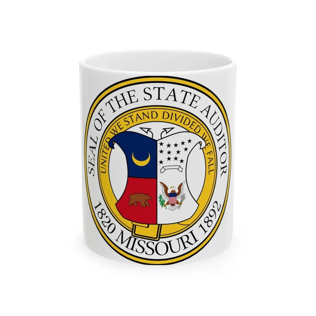 Seal of the State Auditor of Missouri - White Coffee Mug 11oz - Go Mug Yourself