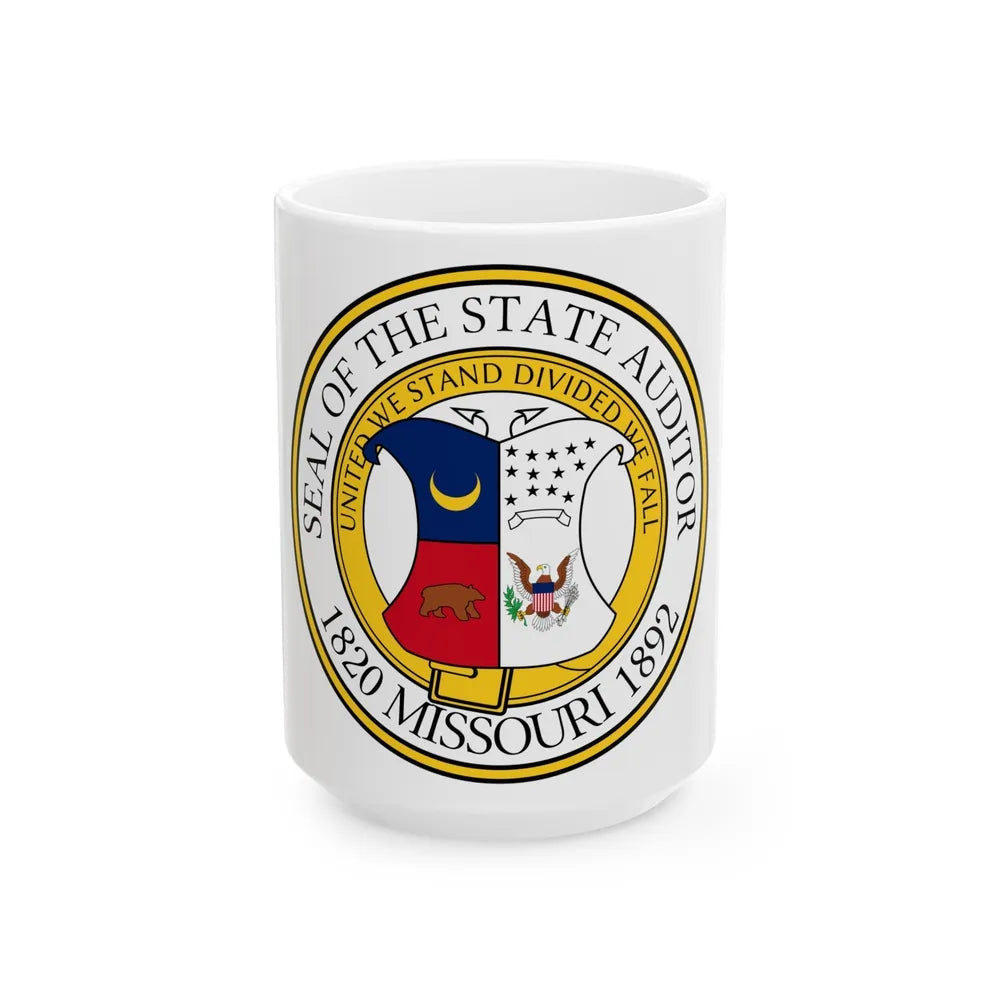 Seal of the State Auditor of Missouri - White Coffee Mug-15oz-Go Mug Yourself