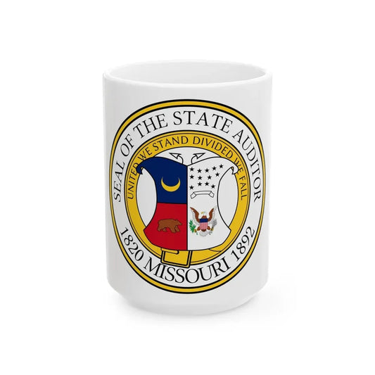 Seal of the State Auditor of Missouri - White Coffee Mug 15oz - Go Mug Yourself