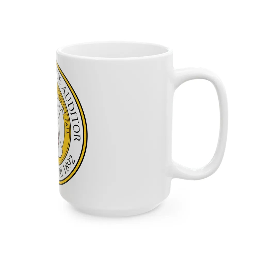 Seal of the State Auditor of Missouri - White Coffee Mug-Go Mug Yourself