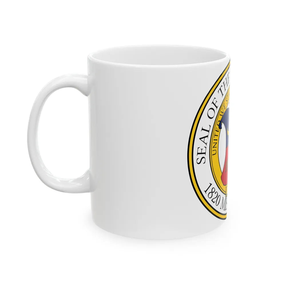 Seal of the State Auditor of Missouri - White Coffee Mug-Go Mug Yourself