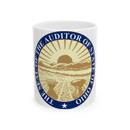 Seal of the State Auditor of Ohio - White Coffee Mug-11oz-Go Mug Yourself