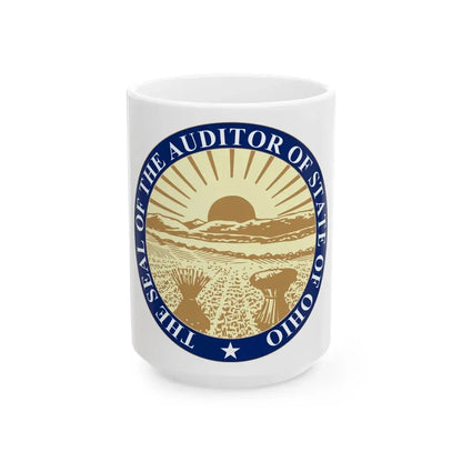 Seal of the State Auditor of Ohio - White Coffee Mug 15oz - Go Mug Yourself