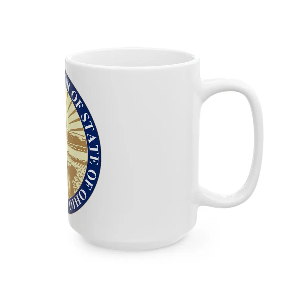 Seal of the State Auditor of Ohio - White Coffee Mug-Go Mug Yourself