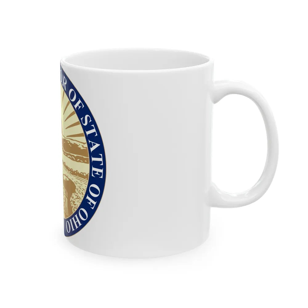 Seal of the State Auditor of Ohio - White Coffee Mug-Go Mug Yourself