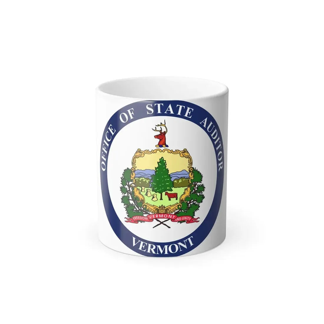 Seal of the State Auditor of Vermont - Color Changing Coffee Mug 11oz - Go Mug Yourself