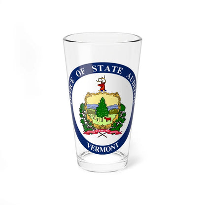 Seal of the State Auditor of Vermont - Pint Glass 16oz-16oz-Go Mug Yourself