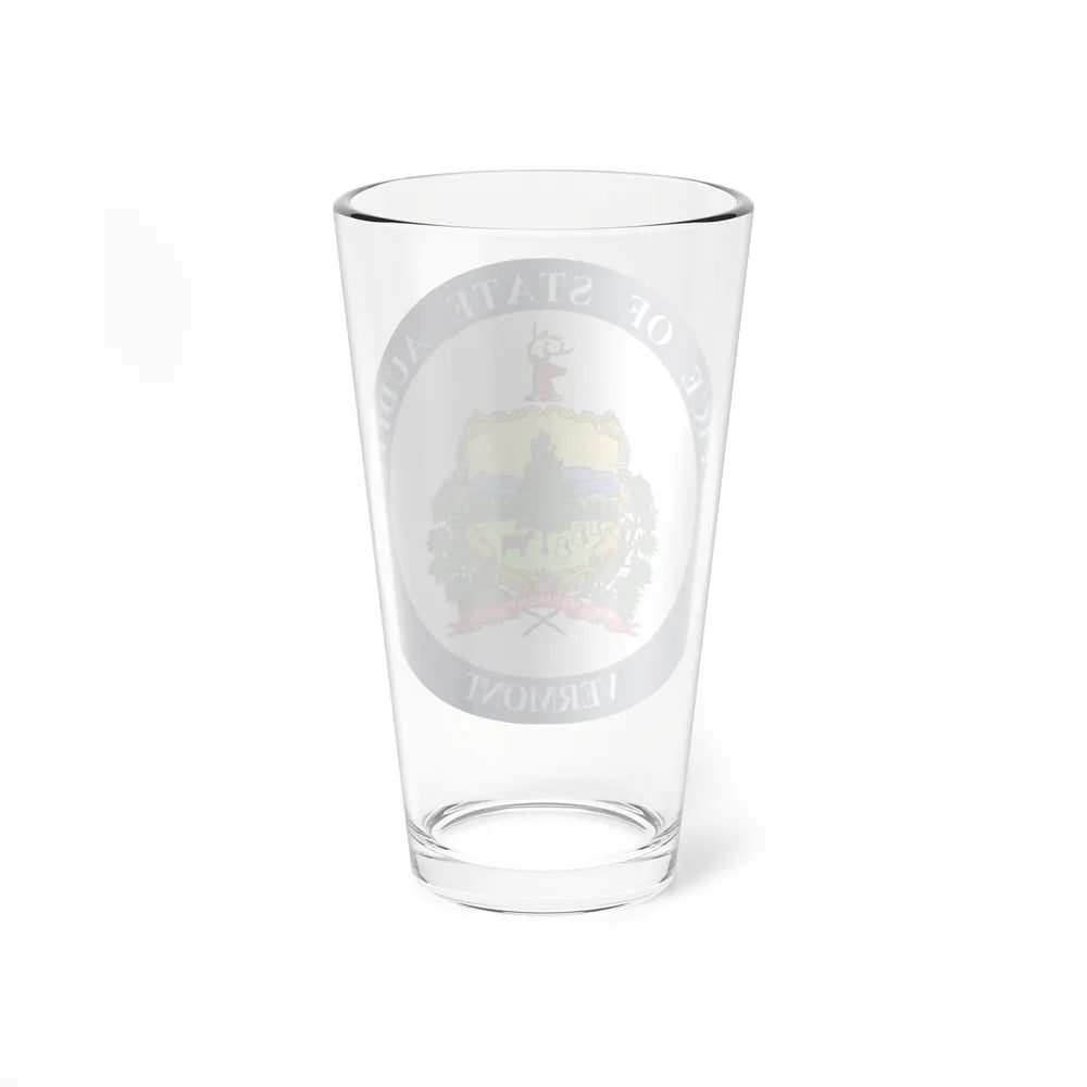 Seal of the State Auditor of Vermont - Pint Glass 16oz-Go Mug Yourself