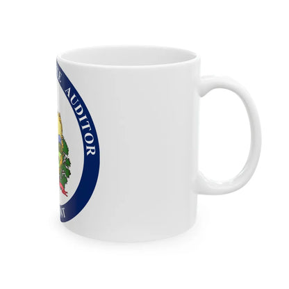 Seal of the State Auditor of Vermont - White Coffee Mug-Go Mug Yourself